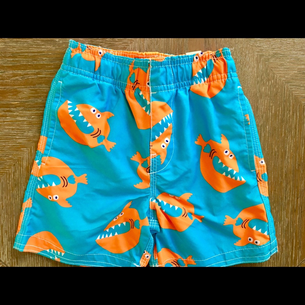 Children’s Place Shark Boys Swim Trunks 18-24mo
